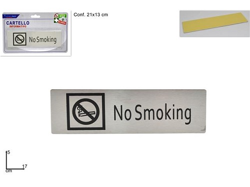 ΠΙΝΑΚΙΔΑ NO SMOKING 17.5x5εκ ΑΥΤΟΚΟΛΛΗΤΗ